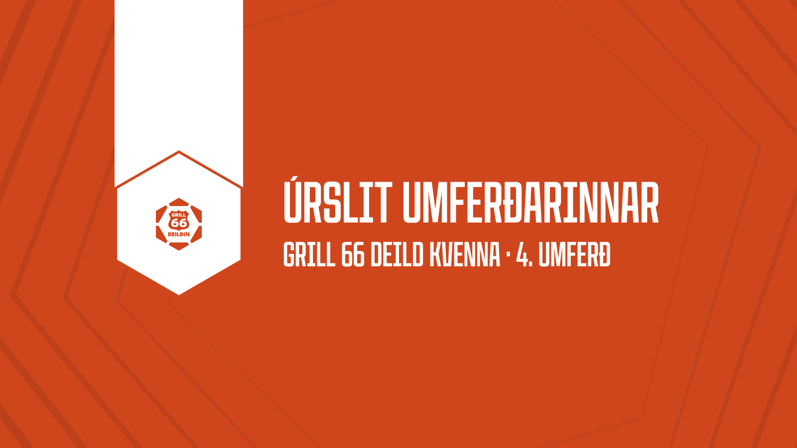Úrslit umferðarinnar Grill 66 deild kvenna · 4. umferð
