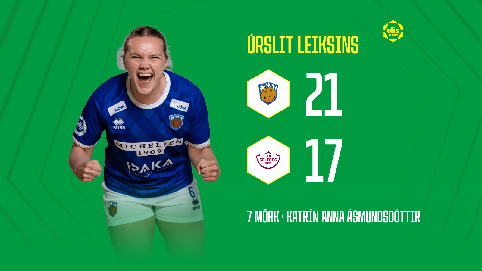 Fram 21-17 Selfoss