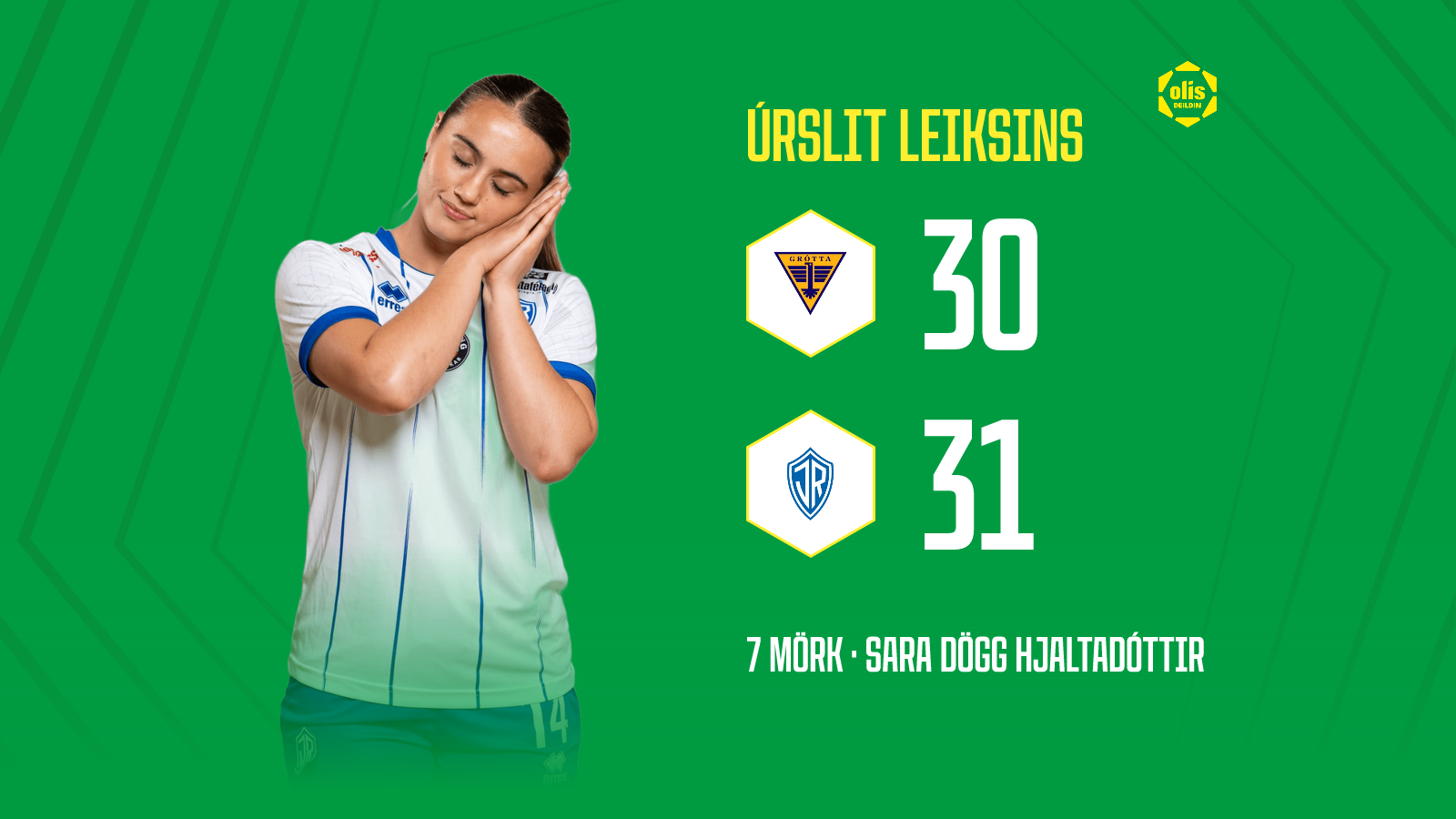 Grótta 30-31 ÍR